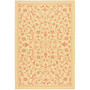 Courtyard Natural and Terra 6'7" x 6'7" Square Outdoor Area Rug