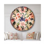 Flower Oversized Round Metal Wall Clock - 36 x 36