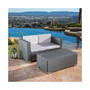 Gibson 2 Piece Outdoor Loveseat Table Set