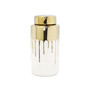 Short Jar with Cover and Drip Design