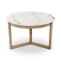 Reid Outdoor 30" Round Porcelain Top Nesting Table, Created for Macy's