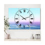 Ocean View Large Nautical & Coastal 3 Panels Wall Clock - 23" x 23" x 1"