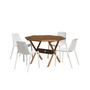 5 Piece Patio Dining Set Octogonal