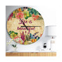 Designart Oversized Quote Round Metal Wall Clock