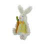 Plush Sitting Easter Bunny Rabbit Holding a Carrot Spring Figure,14"