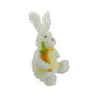 Plush Sitting Easter Bunny Rabbit Holding a Carrot Spring Figure,14"