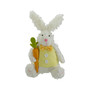 Plush Sitting Easter Bunny Rabbit Holding a Carrot Spring Figure,14"