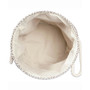 14" Tweed Print Round Storage Bin
