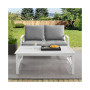 Kaplan 2 Piece Outdoor Seating Set With Cushions- Loveseat And Coffee Table