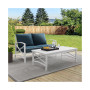 Kaplan 2 Piece Outdoor Seating Set With Cushions- Loveseat And Coffee Table