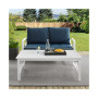 Kaplan 2 Piece Outdoor Seating Set With Cushions- Loveseat And Coffee Table
