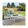 Kaplan 2 Piece Outdoor Seating Set With Cushions- Loveseat And Coffee Table