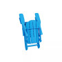 2-Piece Set Outdoor Folding Adirondack Chairs with Side Table