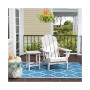 2-Piece Set Outdoor Folding Adirondack Chairs with Side Table