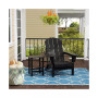 2-Piece Set Outdoor Folding Adirondack Chairs with Side Table