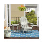 2-Piece Set Outdoor Folding Adirondack Chairs with Side Table