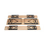 3 PCS Beer Table Bench Set Folding Wooden Top Picnic Table Patio Garden