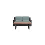 Beaufort 2 Piece Outdoor Wicker Seating Set With Mist Cushion - Loveseat, Coffee Table