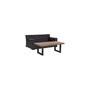 Beaufort 2 Piece Outdoor Wicker Seating Set With Mist Cushion - Loveseat, Coffee Table