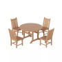 5 Piece Outdoor Patio Dining Set Outdoor Round Table and Chair Set