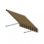 8' Santa Fe Twisted Rope Arm Window/Entry Awning, 44" H x 24" D