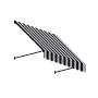 8' Santa Fe Twisted Rope Arm Window/Entry Awning, 44" H x 24" D