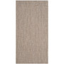 Courtyard Beige and Brown 2'7" x 5' Sisal Weave Outdoor Area Rug