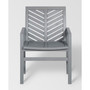 Outdoor Chevron Chair, Set of 2