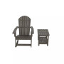 2-Piece Outdoor Patio Adirondack Rocking Chair with Side Table Set