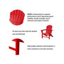 High Density Polyethylene Adirondack Chair