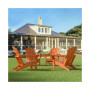 All-Weather Contoured Outdoor Poly Adirondack Chair (Set of 4)