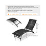 2 PCS Patio Folding Chaise Lounge Chair Recliner Adjustable Stackable Deck