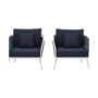 Stance Armchair Outdoor Patio Aluminum Set Of 2