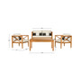 Nunzio 4Pc Outdoor Seating Set with Pillows