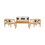 Nunzio 4Pc Outdoor Seating Set with Pillows