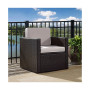 Palm Harbor Outdoor Wicker Arm Chair With Cushions