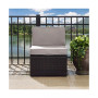 Palm Harbor Outdoor Wicker Corner Chair With Cushions