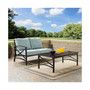 Kaplan 2 Piece Outdoor Seating Set With Cushion - Loveseat, Coffee Table