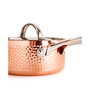 Vintage-Like Tri-Ply 5 Piece Starter Hammered Copper Cookware Set