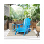 Adirondack Folding Chair with Ottoman and Side Table Set