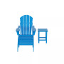 Adirondack Folding Chair with Ottoman and Side Table Set