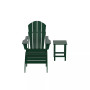 Adirondack Folding Chair with Ottoman and Side Table Set