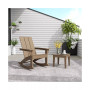 Modern Adirondack Outdoor Rocking Chair with Side Table Set
