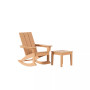 Modern Adirondack Outdoor Rocking Chair with Side Table Set
