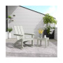 Modern Adirondack Outdoor Rocking Chair with Side Table Set