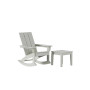 Modern Adirondack Outdoor Rocking Chair with Side Table Set