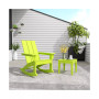 Modern Adirondack Outdoor Rocking Chair with Side Table Set