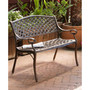 Elmann Antiqued Copper-Finish Bench