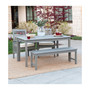 4 Piece Simple Outdoor Patio Dining Set