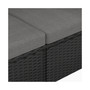 Outdoor Modern Sectional Sofa Set with Storage Ottoman